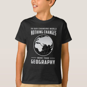 Camiseta Profesor de Geografía Gracioso Mapa Continentes M