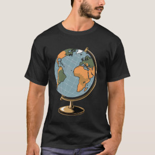 Camiseta Profesor de Geografía Mapa Bonito Amante del Mapa