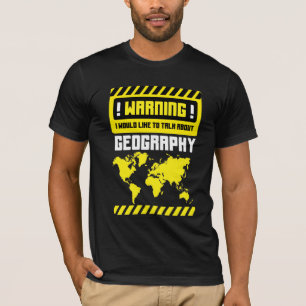 Camiseta Profesor de Geografía Mapa Mundial Gracioso Geogr