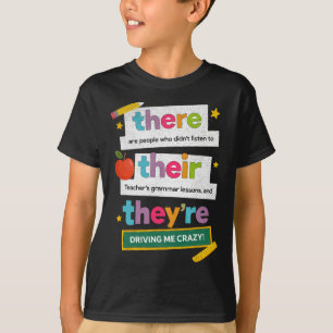 Camiseta Profesor de gramática divertido humor groovy angus