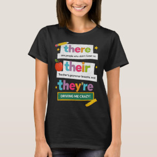 Camiseta Profesor de gramática divertido humor groovy angus