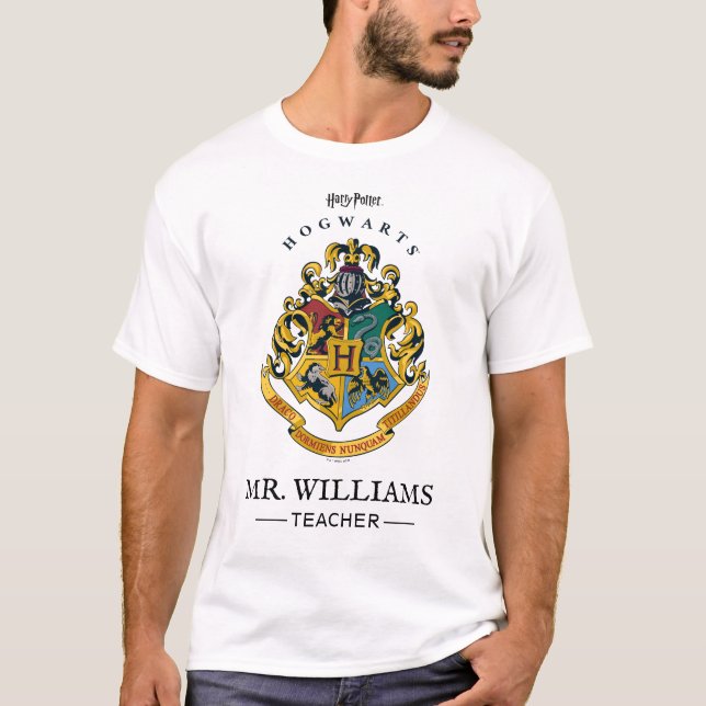 Camiseta Profesor de Harry Potter | Escudo de Hogwarts - Co (Anverso)