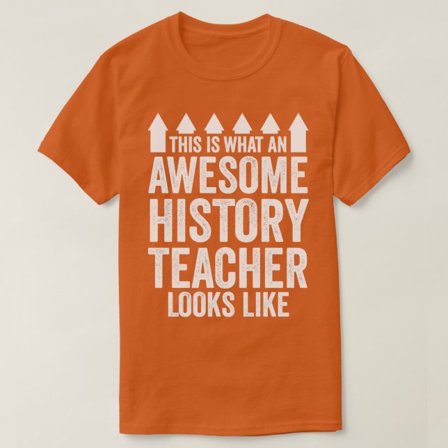 Camiseta Profesor de Historia (Diseño del anverso)