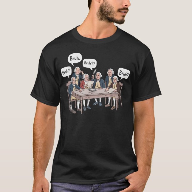 Camiseta Profesor de Historia Divertido Padres Fundadores H (Anverso)