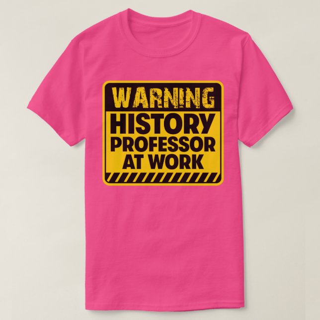 Camiseta Profesor de Historia en el trabajo (Diseño del anverso)