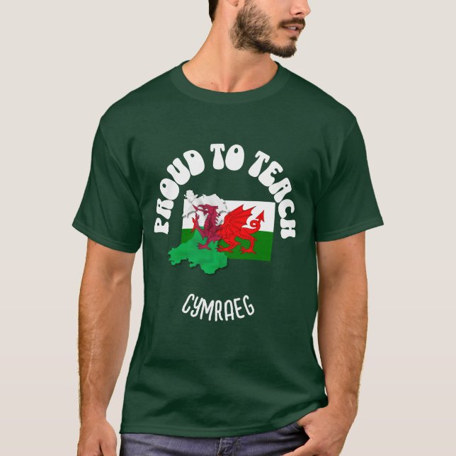 Camiseta Profesor de idioma galés ORGULLOSO DE ENSEÑAR CÍMR (Anverso)