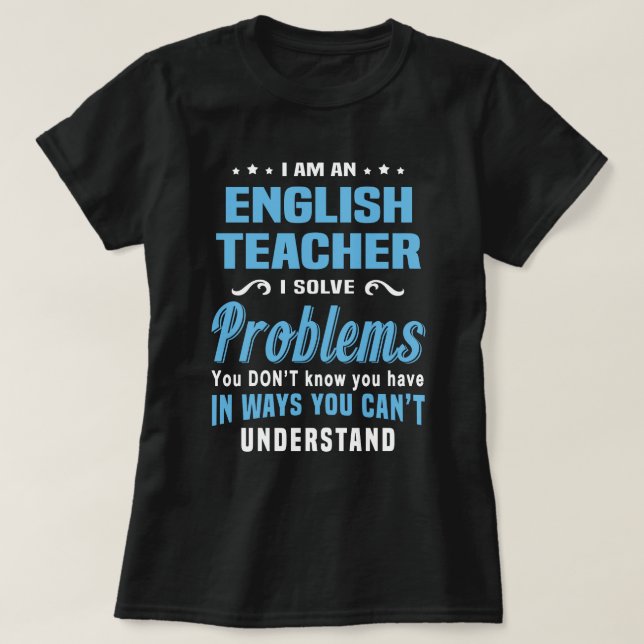 Camiseta Profesor de inglés (Diseño del anverso)