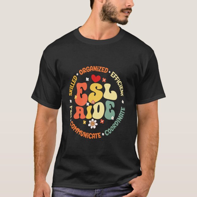 Camiseta Profesor de inglés auxiliar de ESL como profesor d (Anverso)