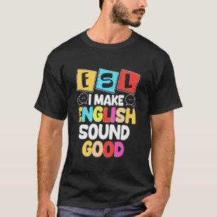 Camiseta Profesor de inglés como segundo idioma multilingüe
