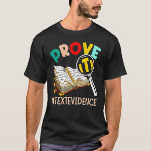 Camiseta PROFESOR DE INGLÉS Demuestra Evidencia del Texto