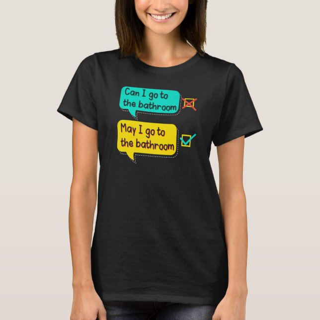 Camiseta Profesor de inglés enseñanza de gramática escuela  (Anverso)
