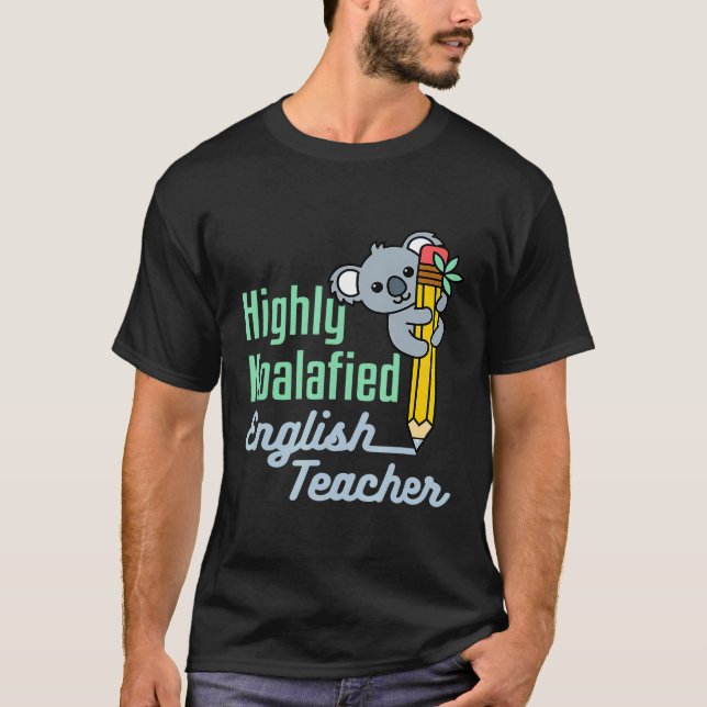 Camiseta Profesor de inglés koala fin de año (Anverso)