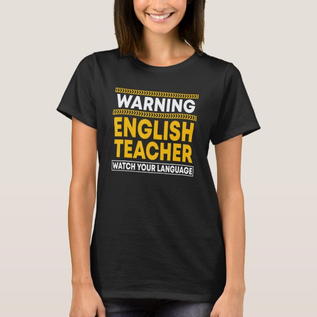 Camiseta Profesor de inglés Lingüística Gramática Editor Pr (Anverso)