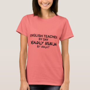 Camiseta Profesor de inglés Ninja mortal