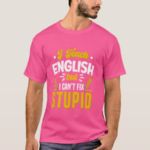 Camiseta Profesor de inglés policía gramatical