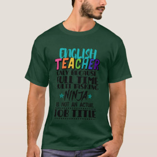 Camiseta Profesor de inglés solo porque amigo multitarea a