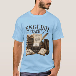 Camiseta Profesor de inglés vintage libresco