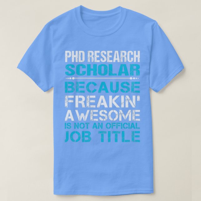 Camiseta Profesor De Investigación De Doctorado Despertando (Diseño del anverso)