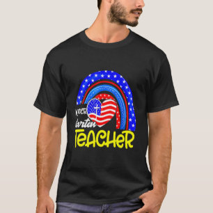 Camiseta Profesor de jardín de infancia Bandera de arcoíris