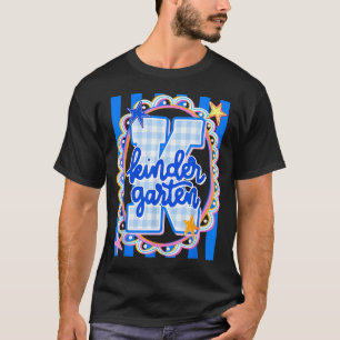 Camiseta Profesor de jardín de infantes a rayas retro estud