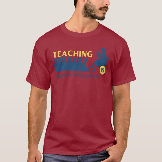 Camiseta Profesor de la escuela de citas del parche del pro (Anverso)