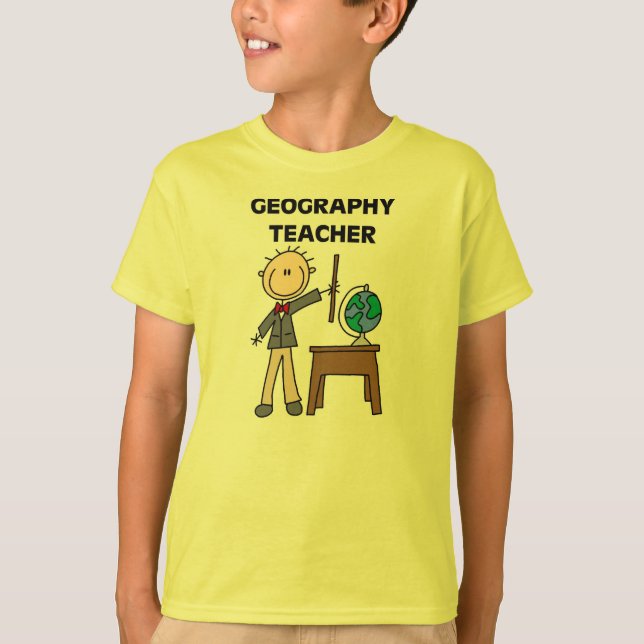 Camiseta Profesor de la geografía (Anverso)