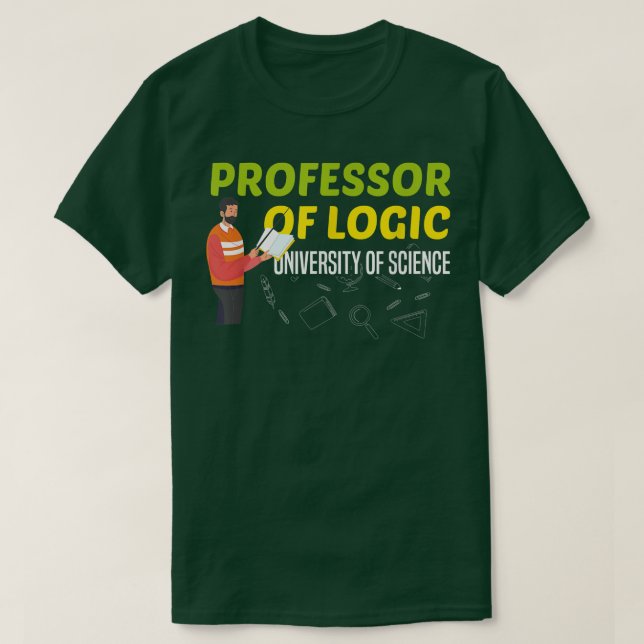 Camiseta Profesor de la Universidad de Ciencia de la Lógica (Diseño del anverso)