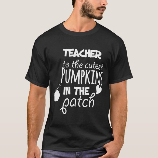 Camiseta Profesor De Las Calabazas Más Cuidadosas En El Hal (Anverso)