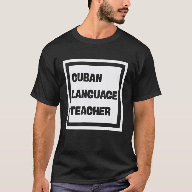 Camiseta Profesor de Lengua Cubana (Anverso)