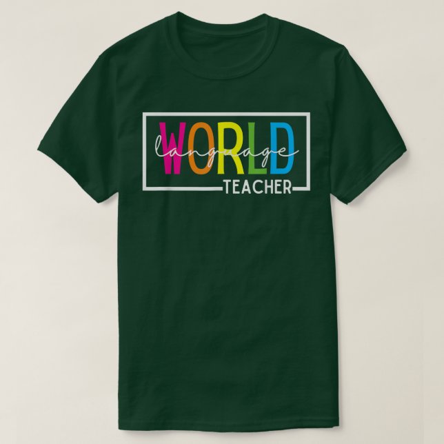 Camiseta Profesor de Lenguaje Mundial (Diseño del anverso)