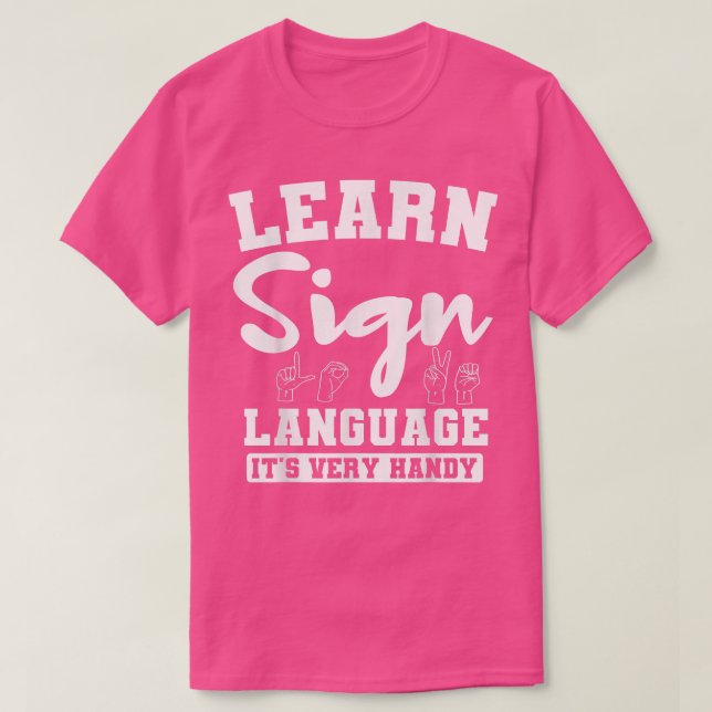 Camiseta Profesor de Lenguas de Señas Lingüista Instructor  (Diseño del anverso)