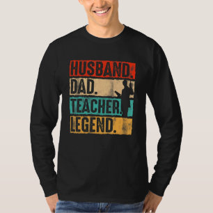 Camiseta Profesor de leyenda de padre, marido y papá