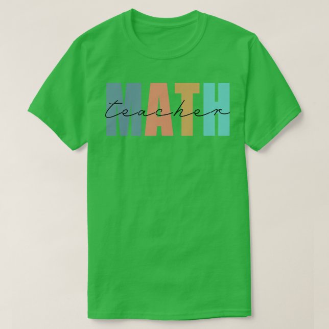 Camiseta profesor de matemáticas (Diseño del anverso)
