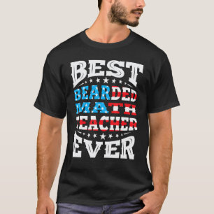 Camiseta Profesor de matemáticas barbudo 4 de julio Usa Ame