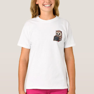 Camiseta Profesor de Matemáticas Búho Inteligente para Niño