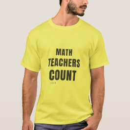 Camiseta Profesor de Matemáticas Conteo 1234 Diseño Diverti