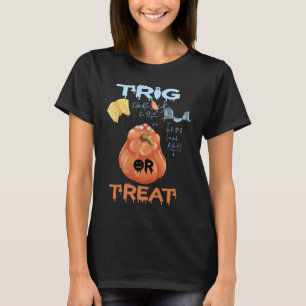 Camiseta Profesor de Matemáticas de Halloween Trig o Tratar