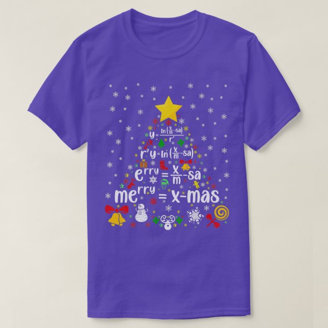 Camiseta Profesor de matemáticas de navidad xmas matemática (Diseño del anverso)