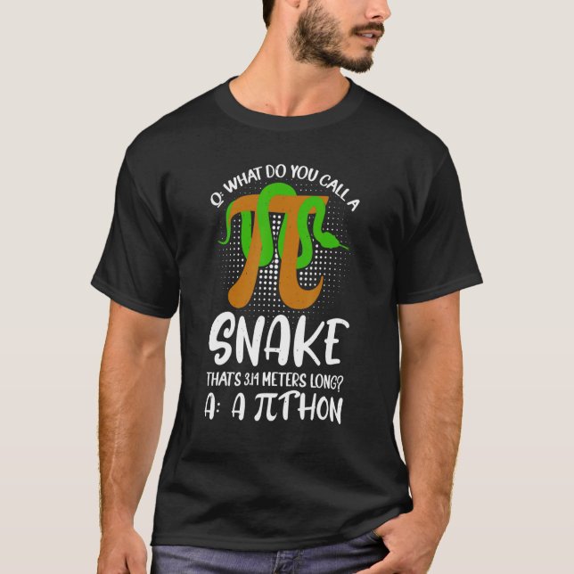 Camiseta Profesor de matemáticas de Python Pithon Pi (Anverso)