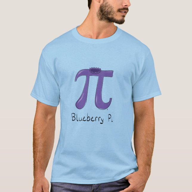 Camiseta Profesor de matemáticas del símbolo Blueberry Pi (Anverso)