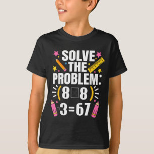 Camiseta Profesor de matemáticas divertido resuelve el prob