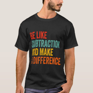 Camiseta Profesor de matemáticas divertido ser como resta y