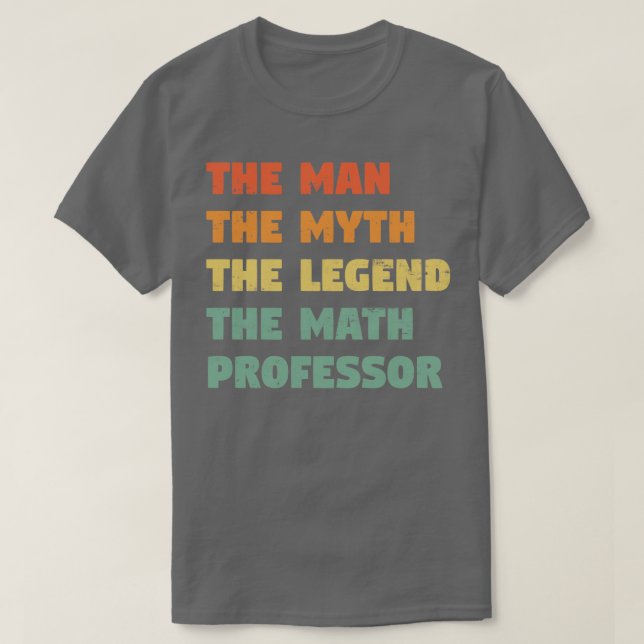Camiseta Profesor de matemáticas Funny1 (Diseño del anverso)