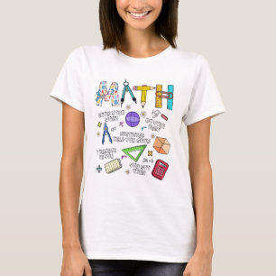 Camiseta Profesor de matemáticas lindo Estudiante Volver a