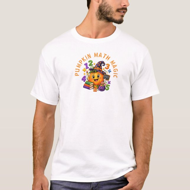Camiseta Profesor de Matemáticas Mágicas de Halloween de Ca (Anverso)
