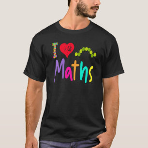 Camiseta Profesor de Matemáticas Me encanta las Matemáticas