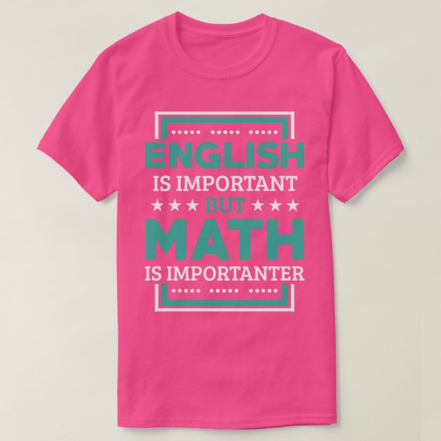 Camiseta profesor de matemáticas y profesores de humor (3) (Diseño del anverso)