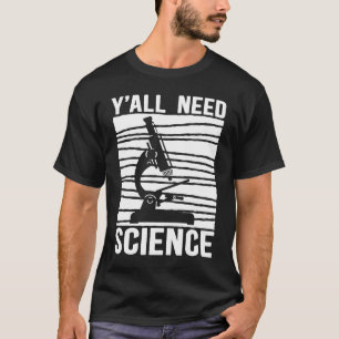 Camiseta Profesor de microscopio de biología Biólogo Os Nec