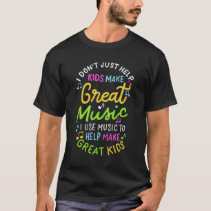 Camiseta Profesor de Música - Ayuda a los Niños a Hacer Reg
