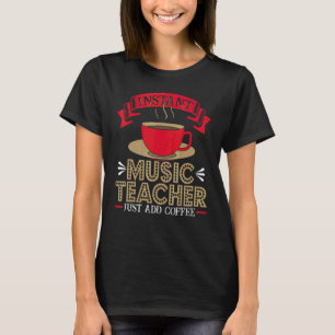 Camiseta Profesor de música Coffee de Music